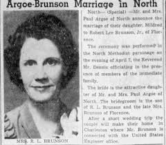 Mildred Argoe Brunson (1908-2007)