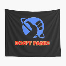 The restaurant at the end of the universe (2). Hitchhikers Guide To The Galaxy Tapestries Redbubble