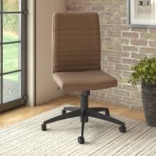 Bush Business Furniture Archive Mid Back Ribbed Leather Office Chair Ribbed Leather Office Chair Leather Office Chair Bush Business Furniture