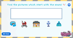 The program includes 20 fun‑filled levels where children learn key phonics skills including letter‑sound recognition, blending, and spelling. Phonics Phase 2 H Sound Game In The Phonics Factory Classroom Secrets Kids