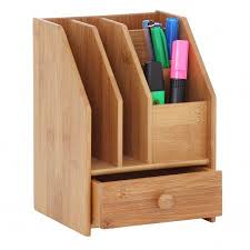 Bamboo Desk Organizer Caixas Organizadoras Moveis De Madeira Ideias