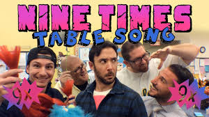 Mr Demaio And Friends Sing The 9x Table Song Over Some Of The Biggest Hits From The 90 39 S Learn Your Nine Times Math Songs Multiplication Songs Math Facts