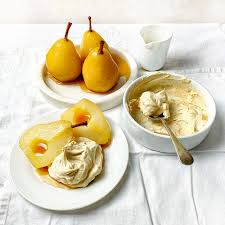 Poached Pears With Cinnamon Mascarpone Poached Pears Scrumptious Desserts Poached Pears Dessert