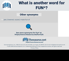Entertaining means amusing, diverting. this term can be used in many contexts as a synonym for fun when it is used as an adjective, especially when discussing topics such as performances (such as music or theater) or games. Synonyms For Fun Thesaurus Net