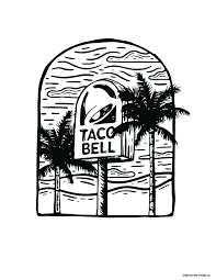 Feel free to print and color from the best 38+ taco bell coloring pages at getcolorings.com. Taco Bell Coloring Page Coloring Pages Taco Bell Tacos