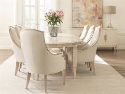 Caracole Compositions Adela Washed White Blush Taupe 55 W X 28 D Oval Cocktail Table In 2020 Traditional Dining Room Sets Dining Room Table Marble Dining Room Design