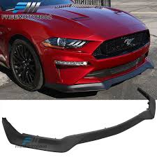 details about fits 18 19 ford mustang gt r spec unpainted pp front bumper lip chin spoiler