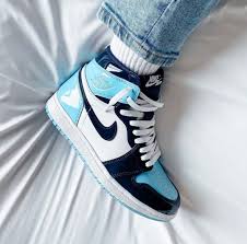 Air Jordan 1 Wmns Mens High Og Unc Patent Leather Black Obsidian Blue Chill White Basketball Shoes In 2020 Jordan Shoes Girls Shoes Sneakers Nike Sneakers Fashion