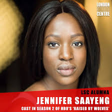 Actress and LSC Alumna Jennifer Saayeng will be gracing your TV screens  again when season 2 of HBO's Raised by Wolves releases! We're so proud to  see Jennifer going from strength to