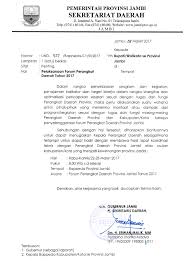 Surat jenis ini biasanya dikeluarkan oleh para mahasiswa yang memiliki kegiatan acara di luar kampus pada acara tertentu, atau bisa juga surat keputusan mandat mahasiswa dan lain sebagainya. Undangan Forum Perangkat Daerah Provinsi Jambi Tahun 2017 Musrenbang Pemerintah Provinsi Jambi Tahun 2019