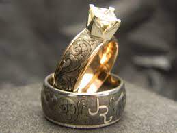 Pin On Custom Engraved Titanium Rings