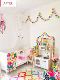 Before And After Bold Color Gives A Shared Girls Room New Life Shared Girls Room Toddler Girl Room Children Room Boy