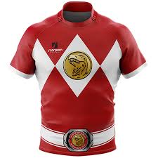 Power Ranger Themed Rugby Shirts Ideal Theme Shirt For Rugby Tour Or Sevens Tournaments