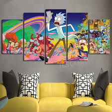 Rick And Morty Wall Art Print Modern Home Decor Picture Framed Unframed We Have 2 Options For This Print Canvas Wall Art Anime Canvas Rick And Morty Drawing