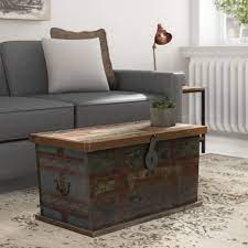 Storage coffee table / wood chest, beautiful chunky handmade rustic solid pine. Borough Wharf Pagan Chest Coffee Table Reviews Wayfair Co Uk