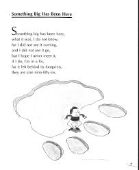 Something Big Has Been Here By Jack Prelutsky For More Great Poems Check The Book By The Same Name Out From O Silly Poems Great Poems National Poetry Month