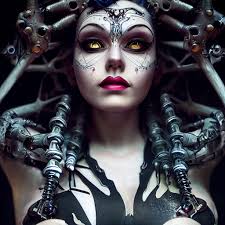 Midjourney** Funny Witch 💜 🖤 🧡 Prompt from Loreen's Creations I tweaked  it a bit