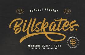 Download Billskates Brush Script Font Brush Script Fonts Script Fonts Bold Script Font