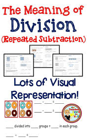 Great Visual Practice For Students Discovering The Meaning Of Division Repeated Subtraction Subtraction Elementary School Math Activities