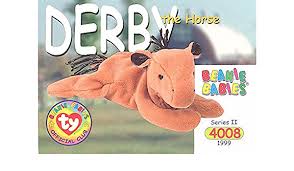 My grandson and i have collected ty beanie baby cards for some years now. Amazon Com Bboc Cards Ty Beanie Babies Series 2 Common Derby The Horse No Star Toys Games