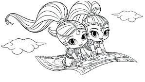 Free printable coloring pages for children that you can print out and color. Shimmer And Shine Coloring Pages Idea Whitesbelfast Com