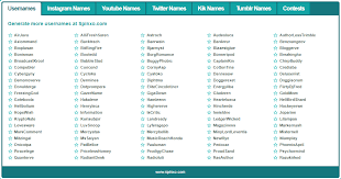 Go To Www Spinxo Com For More Cool Username Ideas Username Generator Name For Instagram Instagram Names