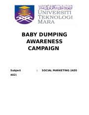 In most cases, women are blamed and cause ans effect of dumping. Document5 Informative Speech Outline Topic Baby Dumping Introduction Malaysia Has Become A Very Popular And Favorite Spot For Dumping Not The Usual Course Hero