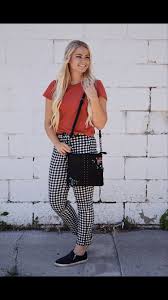 Black And White Checkered Pants Outfit Ideas Lifestyle Beauty Blogger Dressy Pants Outfits Black And White Pants Pants Outfit Casual