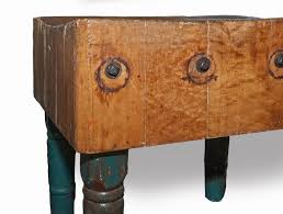The source for wood cutting boards in maple, walnut, or cherry. Butcher S Block Table Made By Michigan Maple Block Co At 1stdibs