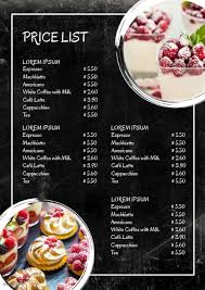 Order food online at deli sushi, leuven with tripadvisor: Price List Sweets Chalk Board Dessert Menu Ad Desserts Menu Food Menu Template Food Menu Design