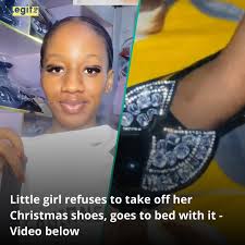 A mother shared what happened after she bought a Christmas shoe for her  daughter. The girl's action is trending online. Details in comments. Photo:  TikTok/@cynthkidscollection