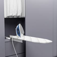Homeroots 29 drop leaf ironing board cabinet with sturdy shelves and 4 caster wheels foldable foam padded ironing storage for home, laundry storage, fabric lined woven basket storage boxes. Ironing Board Cabinet Fcl More Favorable Venace