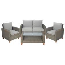 marquee 4 piece wicker setting outdoor furniture sets outdoor sectional sofa deep seating