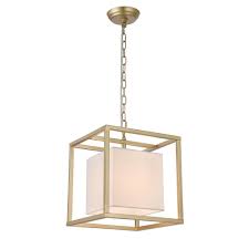 Find something extraordinary for every style, and enjoy free delivery on most items. Warehouse Of Tiffany Lussa 1 Light Square Gold Pendant 17671 The Home Depot