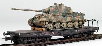 Panzer camouflage and panzer iv variants. Rei Models 38717am German Wwii King Tiger In Ambush Camo Loaded On A Heavy 6 Axle Drb Flat Car