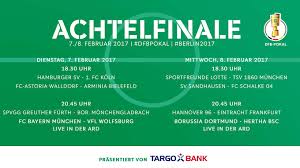 Der regionalligist rang den vorjahresfinalisten im achtelfinale mit 2:1 nach verlängerung nieder. Achtelfinale Ard Zeigt Bayern Vs Wolfsburg Und Bvb Vs Hertha Live Dfb Deutscher Fussball Bund E V