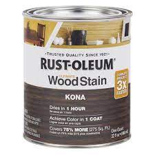 Easy to apply with a good quality synthetic brush or clean lint free rag without the need. Rust Oleumrust Oleum Kona Ultimate Wood Stain Quart Dailymail