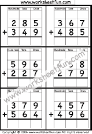 addition regrouping free printable worksheets worksheetfun