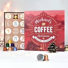 Personalised Coffee Advent Calendar Box Advent Calendar Boxes Christmas Advent Calendar Chocolate Advent Calendar