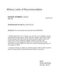 Letters to the army are letters sent to the branch of armed services that conduct soldiery or military operations on land. 30 Military Letters Of Recommendation Army Navy Air Force