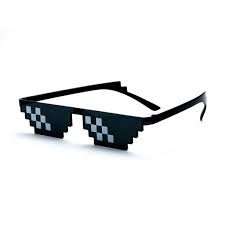 Deal With It Thug Life Glasses Meme Mlg Shades 8 Bit Pixelated Unisex Sunglasses Wish