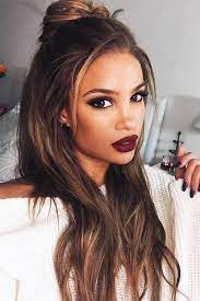 10 Trendy Long Hairstyles 1 Latest Trend Long Half Bun Hairstyle Easy Hairstyles For Long Hair Long Hair Girl Long Straight Hair