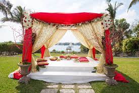 A Romantic Look Outdoor Indian Wedding Outdoor Wedding Decorations Indian Wedding Decorations