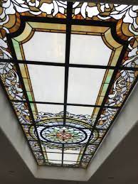 If you want your ceilings to look delicate and beautiful, try this type of roof. Stained Glass Skylights John Joy Art Glass Studio
