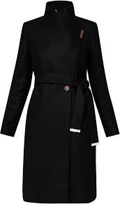 Though cashmere coats can be expensive, we have chosen many cashmere options that have been been available on sale, so there are some cashmere bargains to be had. Pice Svetac Pohvala White Kikiie Wrap Front Coat Ted Baker Barbara Kraus Com