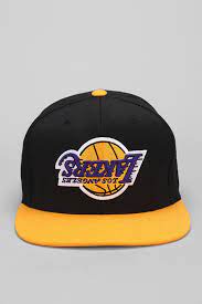 Hall Of Fame X Mitchell Ness Lakers Upsidedown Snapback Hat For Men Lyst