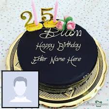 Not only are these cakes delicious, but they are also easy to make. Amazing 25th Birthday Cake With Photo