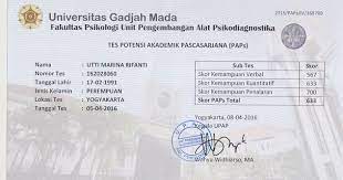 Pendaftaran online dan unggah dokumen: Just Mine Pengalaman Tes Potensi Akademik Pascasarjana Paps Ugm