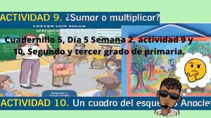Compartimos este fabuloso cuadernillo de repaso para que los mas pequeños de casa, estén disfrutando de sus vacaciones y aprendiendo cada día mas. Cuadernillo 5 Dia 5 Semana 2 Actividad 9 Y 10 Segundo Y Tercer Grado De Primaria Youtube