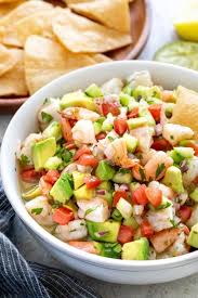 It takes just minutes to make and is full of bold and zesty flavors. Shrimp Ceviche Recipe With Avocado Jessica Gavin